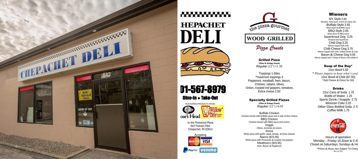 Chepachet Deli Menu