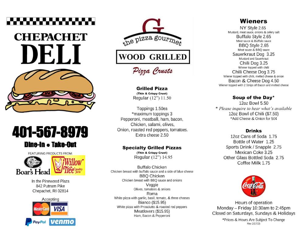 Chepachet Deli Menu image 1